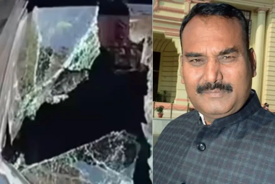 নিৰ্বাচনৰ মাজতে উত্তপ্ত পৰিস্থিতি; মহামিত্ৰজোঁটৰ প্ৰাৰ্থী সত্যেন্দ্ৰ যাদৱত কনভয়ৰ আক্ৰমণ