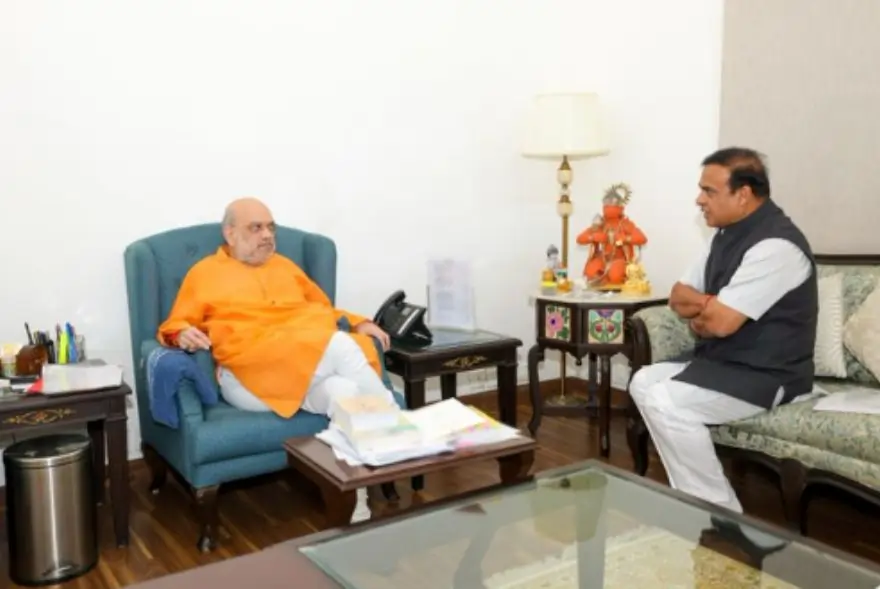 কেন্দ্ৰীয় গৃহমন্ত্ৰীক সাক্ষাৎ মুখ্যমন্ত্ৰী হিমন্ত বিশ্ব শৰ্মাৰ; ৰাজ্যৰ বিকাশকেন্দ্ৰিক বিভিন্ন বিষয় আলোচনা