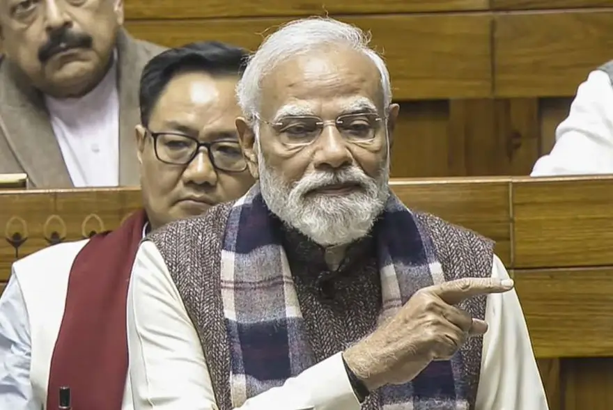 ‘বন্দে মাতৰমৰ প্ৰতি বিশ্বাসঘাতকতা,কংগ্ৰেছে কৰিছিল খণ্ড’; সংসদত মোদীৰ কেইবাটাও গুৰুত্বপূৰ্ণ বিষয় উত্থাপন