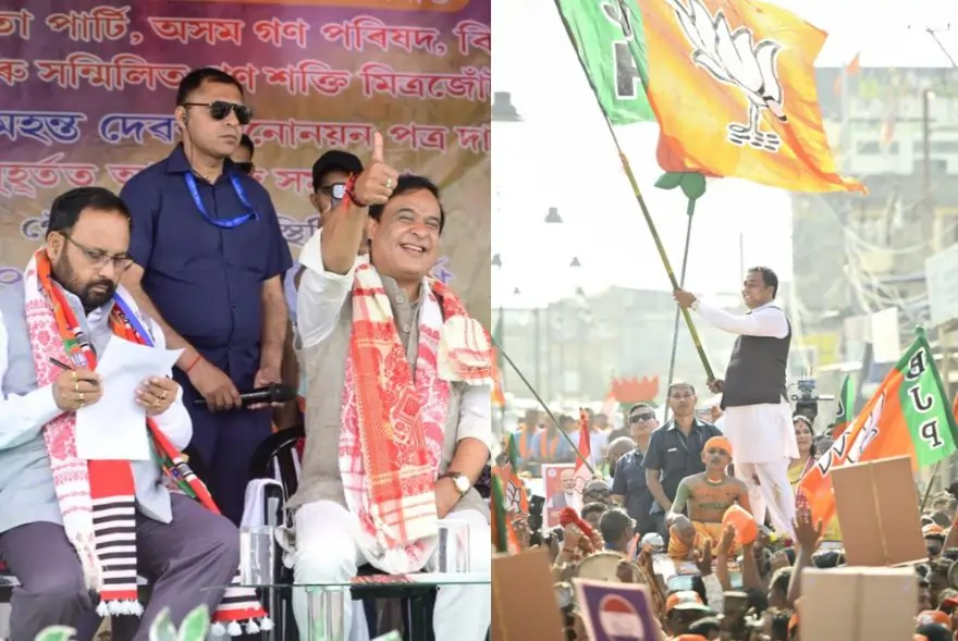 নিৰ্বাচনী শক্তি প্ৰদৰ্শনেৰে অন্তিম দিনটোত বহু হেভীৱেইট প্ৰাৰ্থীয়ে দাখিল কৰিলে মনোনয়ন