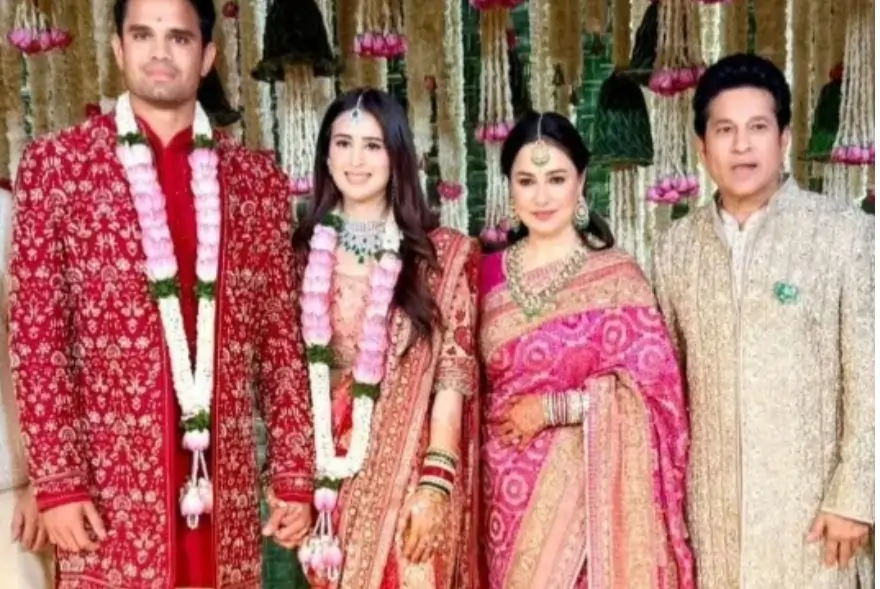 ছানিয়া চান্দোকৰ সৈতে বিবাহপাশত আবদ্ধ হ’ল অৰ্জুন টেণ্ডুলকাৰ; উপস্থিত ভিআইপি ভিভিআইপি