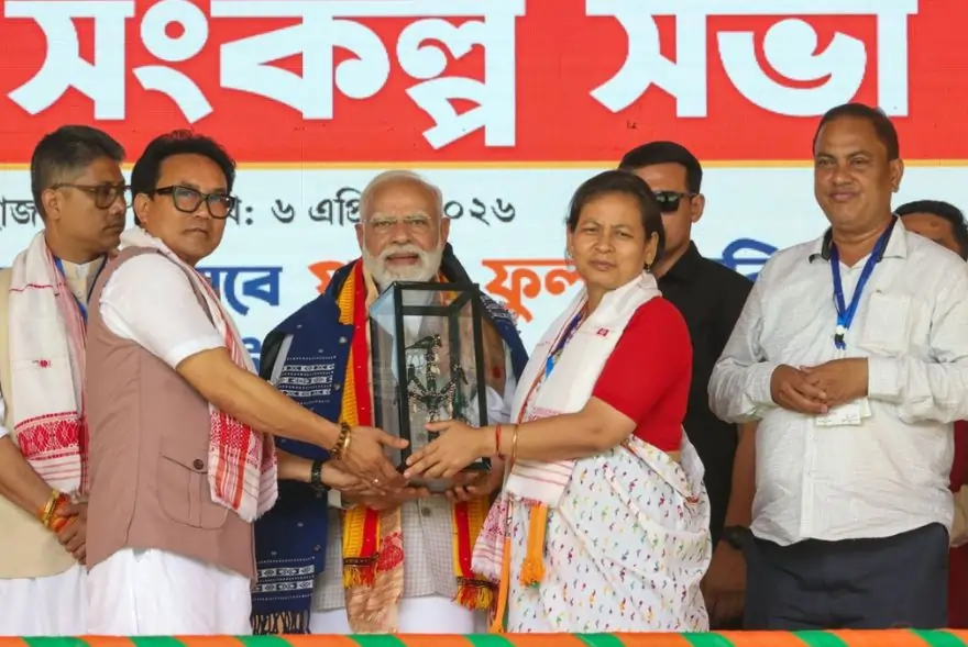 কংগ্ৰেছৰ শ্লোগান হৈছে পৰিয়াল প্ৰথমঃ অসমত নিৰ্বাচনী প্ৰচাৰ চলাই প্ৰধানমন্ত্ৰীৰ তীক্ষ্ণ বাক্যবাণ