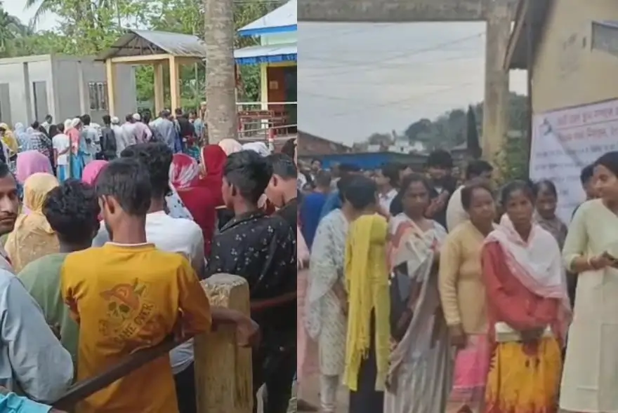 অসম বিধানসভা নিৰ্বাচন: পুৱা ১১ বজালৈকে ৰাজ্যত ৩৮.৯ শতাংশ ভোটদান সম্পন্ন