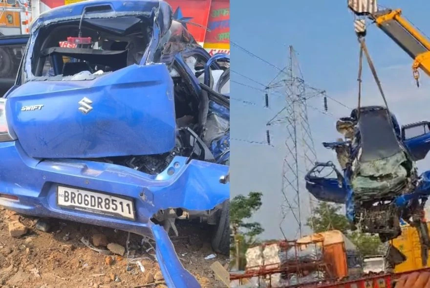 ৰখাই থোৱা ট্ৰাকত খুন্দা বাহনৰ; শেষ হ’ল চাৰি বন্ধুৰ জীৱন