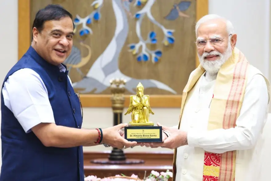 দিল্লীত প্ৰধানমন্ত্ৰী মোদীক সাক্ষাৎ মুখ্যমন্ত্ৰী ড০ হিমন্ত বিশ্ব শৰ্মাৰ