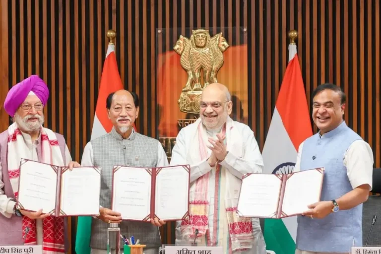 অসম-নাগালেণ্ডৰ ঐতিহাসিক ত্ৰিপাক্ষিক চুক্তিক আদৰণি অমিত শ্বাহৰ