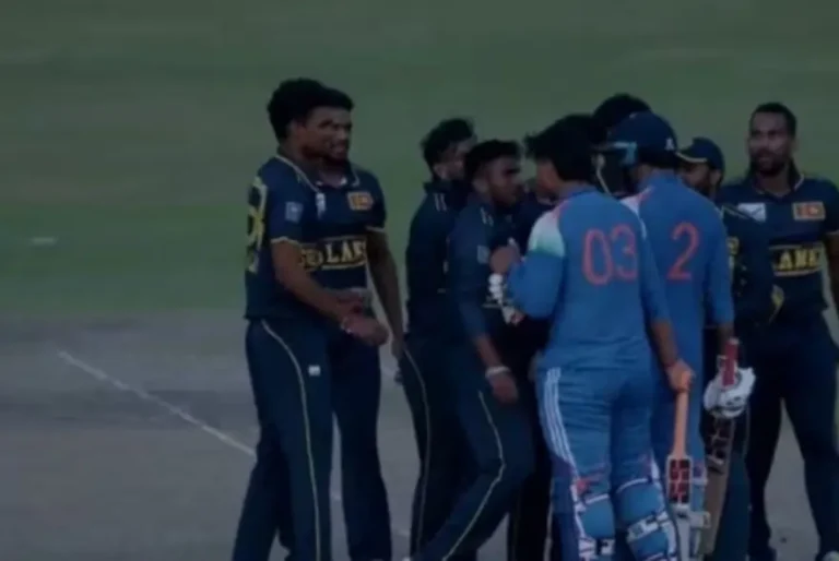 ছুপাৰ অভাৰত পৰাজয়ৰ পিছতেই ভাৰত-শ্ৰীলংকাৰ খেলুৱৈৰ মাজত উত্তেজনা