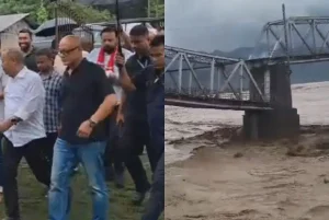 ধেমাজিৰ ভয়াৱহ বান পৰিস্থিতি পৰিদৰ্শন মন্ত্ৰী কেশৱ মহন্ত আৰু সুশান্ত বৰগোহাঁইৰ