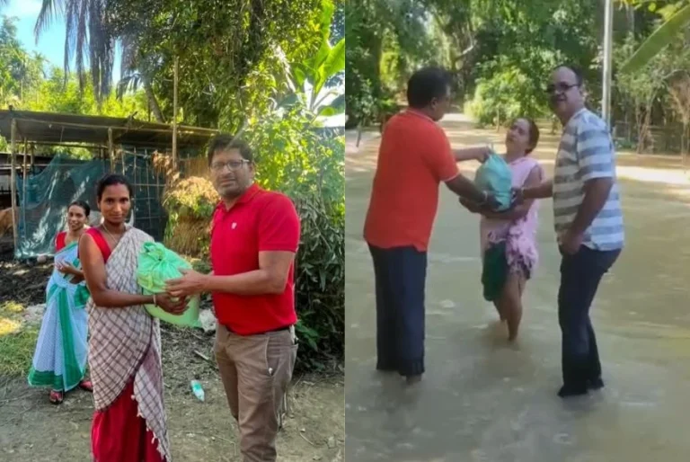 সংকটকালত মানৱতাৰ হাত: বানপীড়িতৰ কাষত ষ্টাৰ চিমেণ্ট